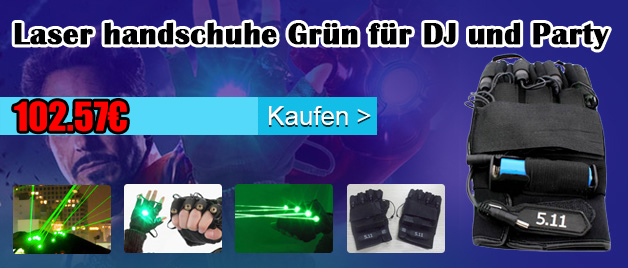  laser handschuhe grün billig für DJ's und Party