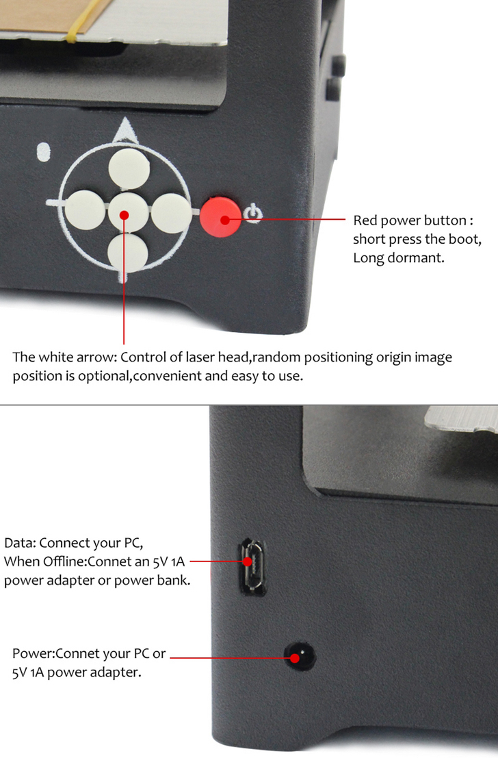 Mini USB laser gravurgerät 1000mw