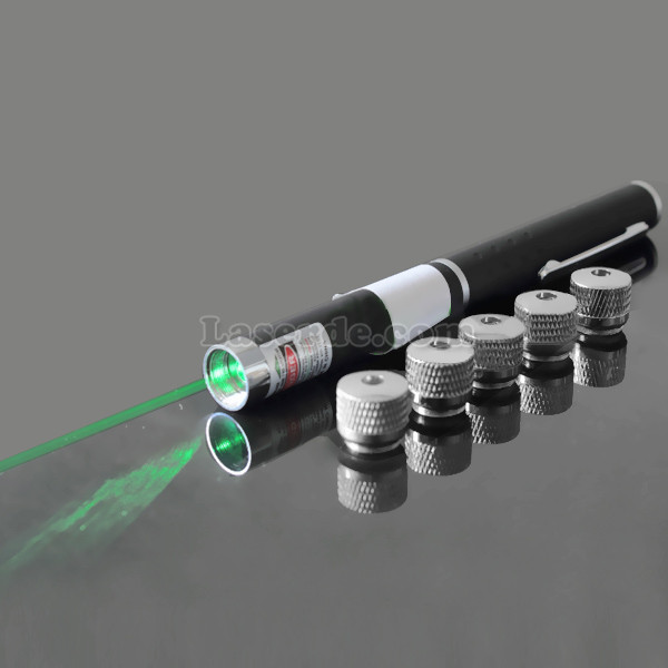 Laserpointer grüne 10mw 5 in 1 mit aufsatz sterne
