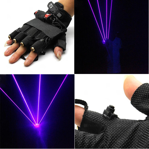 laser handschuhe blau