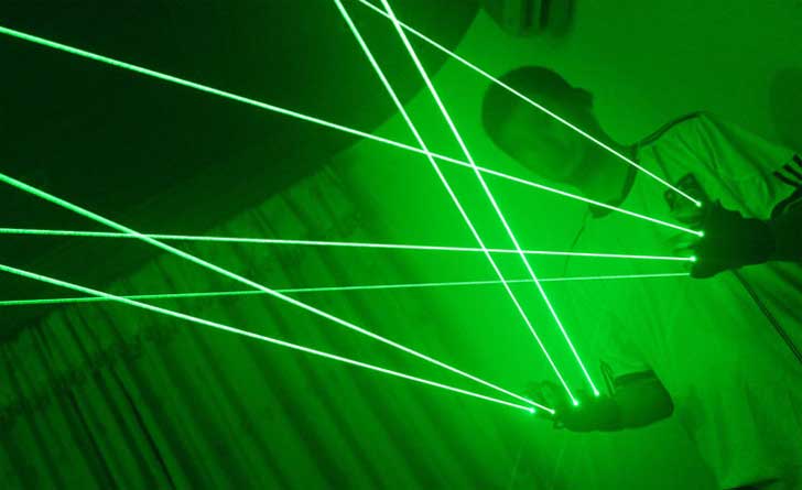 Laser pointer handschuh Grün